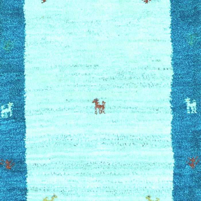 Abstract Light Blue Contemporary Rug, con2822lblu