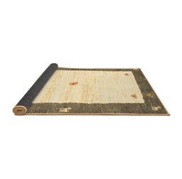 Sideview of Abstract Brown Contemporary Rug, con2822brn