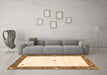 Machine Washable Abstract Orange Contemporary Area Rugs in a Living Room, wshcon2822org