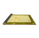 Sideview of Abstract Yellow Contemporary Rug, con2822yw