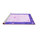 Sideview of Machine Washable Abstract Purple Contemporary Area Rugs, wshcon2822pur