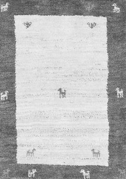 Abstract Gray Contemporary Rug, con2822gry