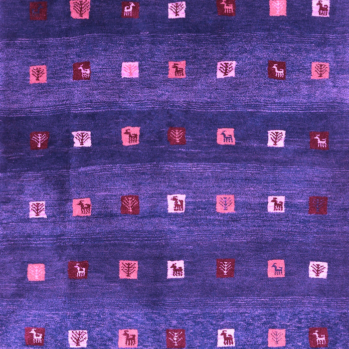 Abstract Purple Contemporary Rug, con2823pur