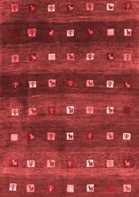 Abstract Red Contemporary Rug, con2823red