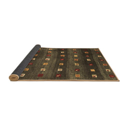 Sideview of Abstract Brown Contemporary Rug, con2823brn