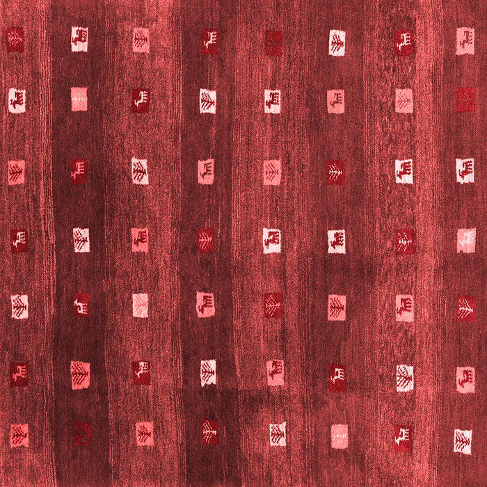 Machine Washable Abstract Red Contemporary Rug, wshcon2823red