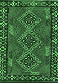 Southwestern Emerald Green Country Rug, con2824emgrn