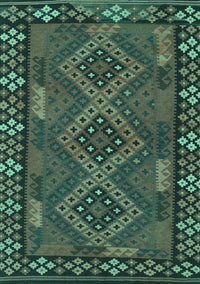 Southwestern Turquoise Country Rug, con2824turq