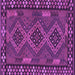 Square Southwestern Purple Country Rug, con2824pur