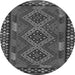 Machine Washable Southwestern Gray Country Rug, wshcon2824gry
