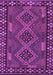 Machine Washable Southwestern Purple Country Area Rugs, wshcon2824pur
