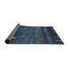 Thickness of Contemporary Blue Modern Rug, con2825