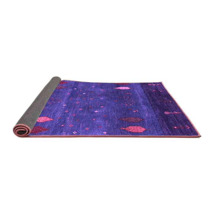 Sideview of Abstract Purple Contemporary Rug, con2825pur