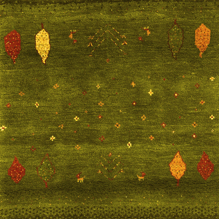 Machine Washable Abstract Yellow Contemporary Rug, wshcon2825yw