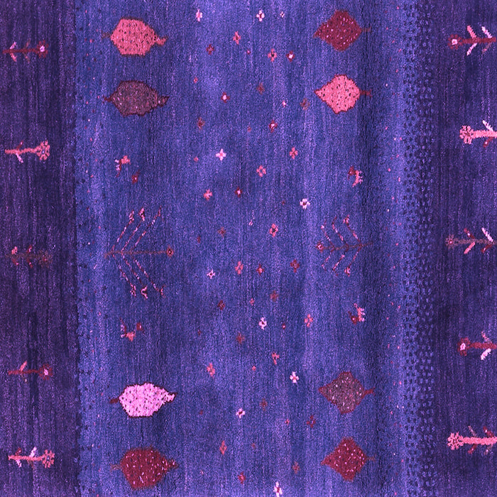 Square Abstract Purple Contemporary Rug, con2825pur