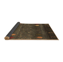 Sideview of Abstract Brown Contemporary Rug, con2825brn