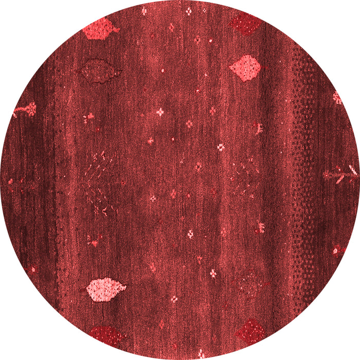 Machine Washable Abstract Red Contemporary Rug, wshcon2825red