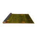 Sideview of Abstract Yellow Contemporary Rug, con2825yw