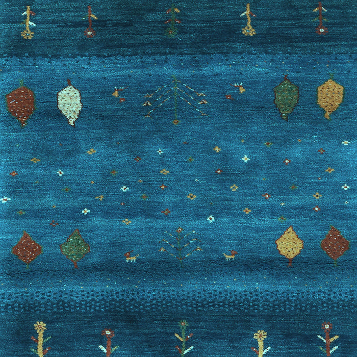 Square Machine Washable Abstract Light Blue Contemporary Rug, wshcon2825lblu