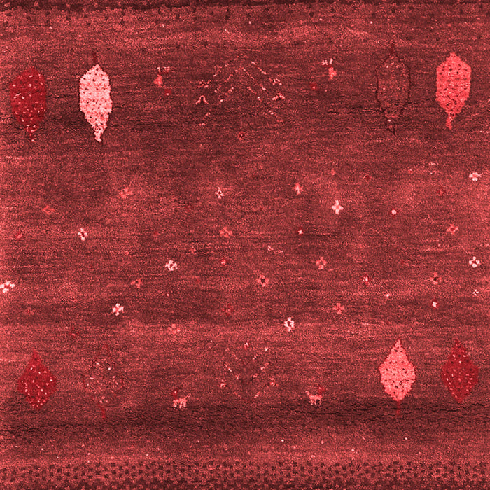 Machine Washable Abstract Red Contemporary Rug, wshcon2825red