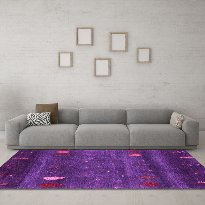 Machine Washable Abstract Pink Contemporary Rug in a Living Room, wshcon2825pnk