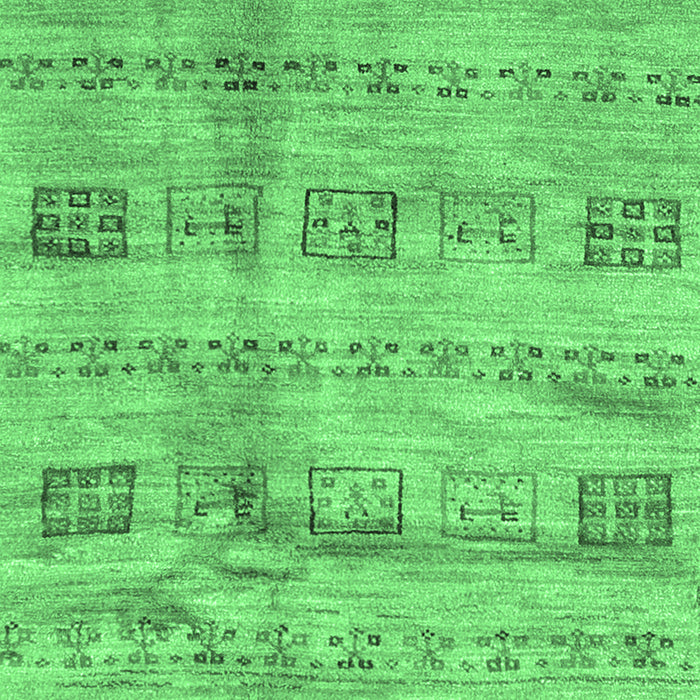 Abstract Emerald Green Contemporary Rug, con2826emgrn