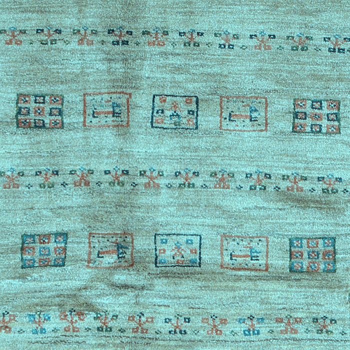 Abstract Light Blue Contemporary Rug, con2826lblu