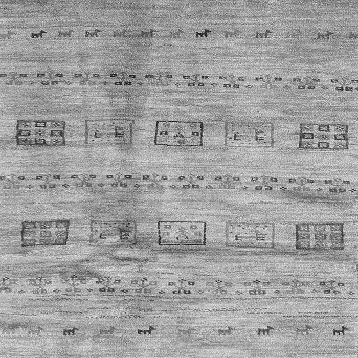 Serging Thickness of Abstract Gray Contemporary Rug, con2826gry