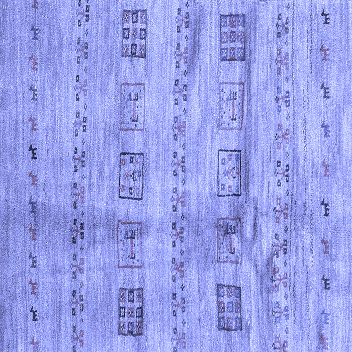 Square Machine Washable Abstract Blue Contemporary Rug, wshcon2826blu