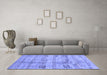 Machine Washable Abstract Blue Contemporary Rug in a Living Room, wshcon2826blu