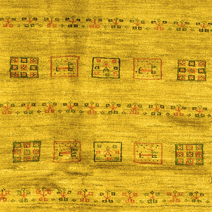 Machine Washable Abstract Yellow Contemporary Rug, wshcon2826yw