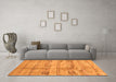 Machine Washable Abstract Orange Contemporary Area Rugs in a Living Room, wshcon2826org