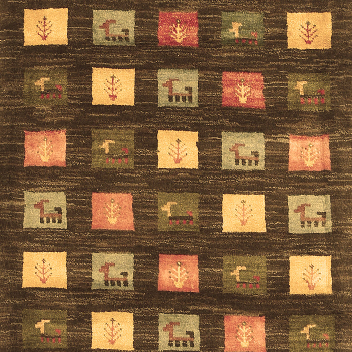 Machine Washable Abstract Brown Contemporary Rug, wshcon2827brn