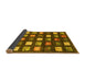 Sideview of Abstract Yellow Contemporary Rug, con2827yw