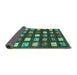 Sideview of Abstract Turquoise Contemporary Rug, con2827turq