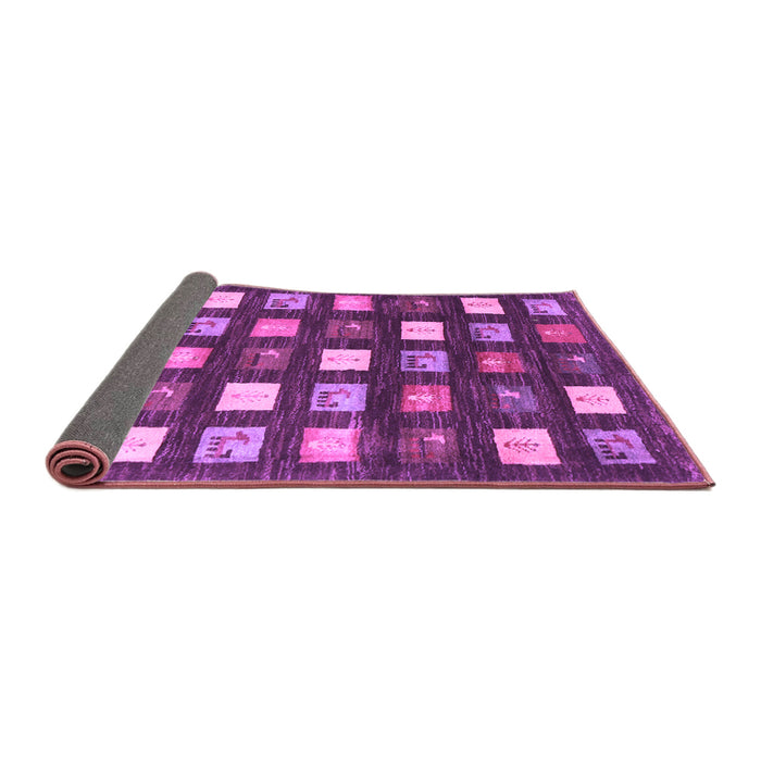 Sideview of Abstract Purple Contemporary Rug, con2827pur