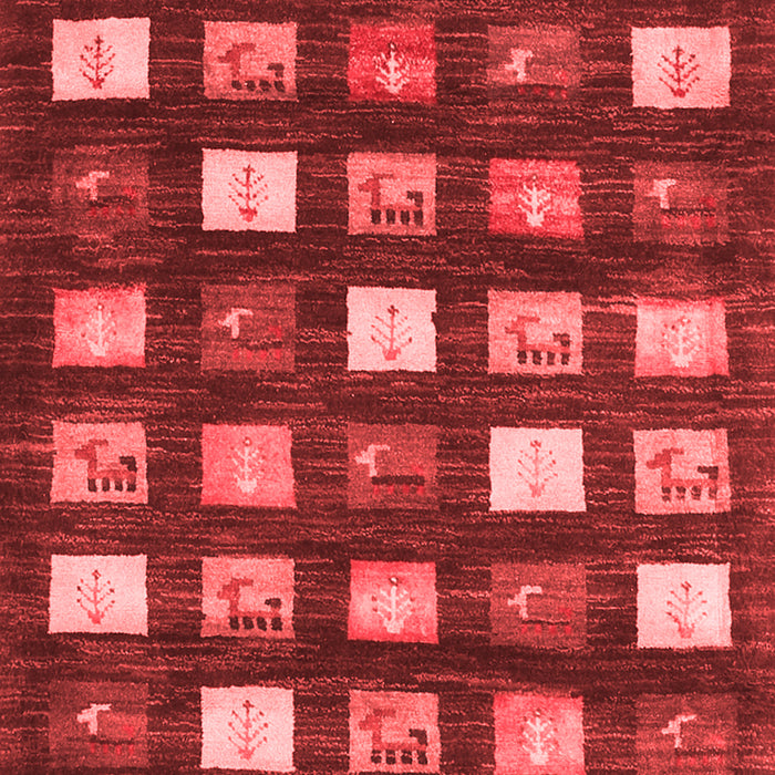 Machine Washable Abstract Red Contemporary Rug, wshcon2827red