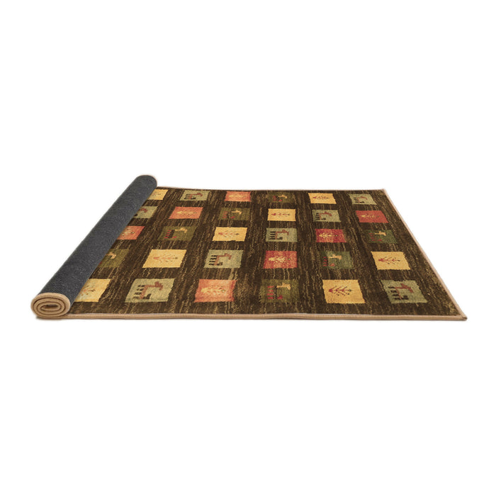 Sideview of Abstract Brown Contemporary Rug, con2827brn