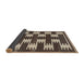 Thickness of Contemporary Bakers Brown Modern Rug, con2828