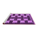 Sideview of Machine Washable Abstract Purple Contemporary Area Rugs, wshcon2828pur