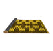 Sideview of Abstract Yellow Contemporary Rug, con2828yw