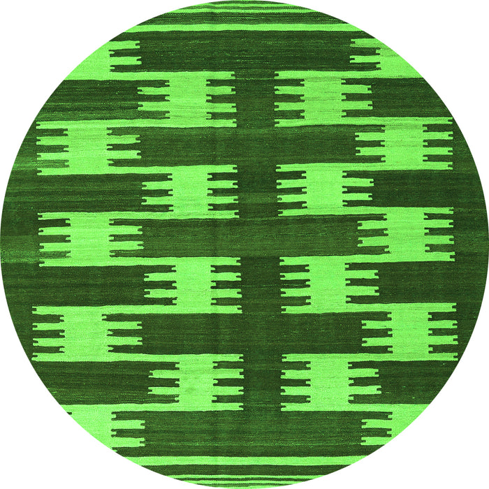 Machine Washable Abstract Green Contemporary Area Rugs, wshcon2828grn