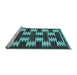 Sideview of Machine Washable Abstract Light Blue Contemporary Rug, wshcon2828lblu