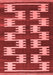 Abstract Red Contemporary Area Rugs