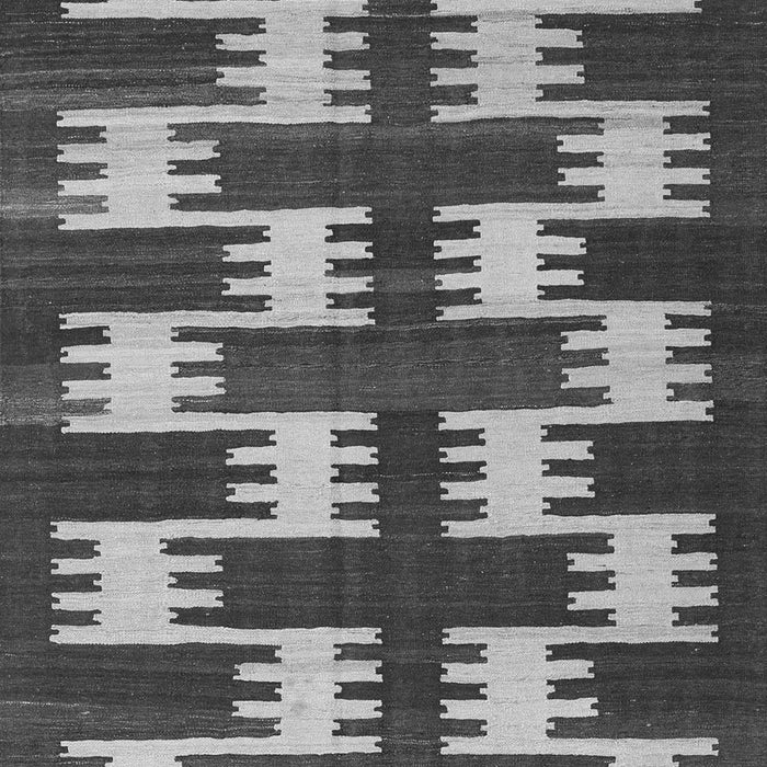 Serging Thickness of Machine Washable Abstract Gray Contemporary Rug, wshcon2828gry