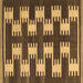 Square Abstract Brown Contemporary Rug, con2828brn