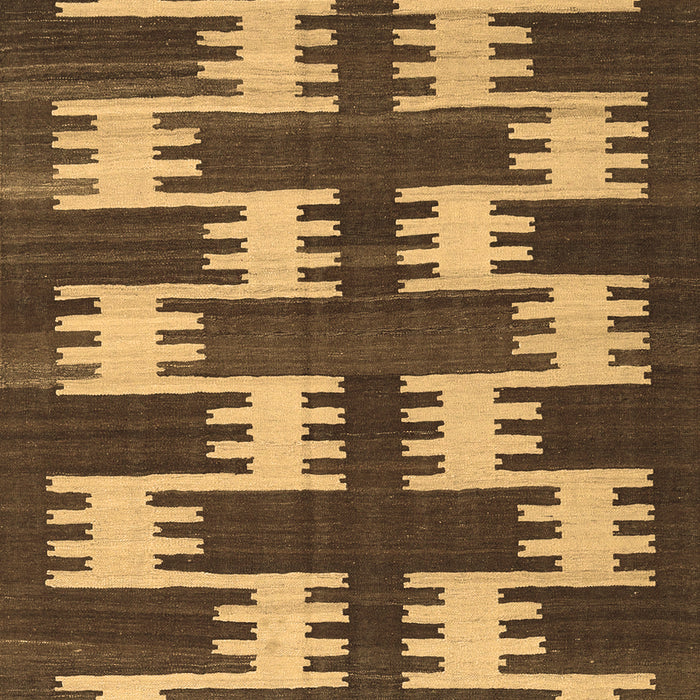 Machine Washable Abstract Brown Contemporary Rug, wshcon2828brn