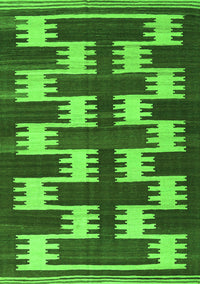 Abstract Green Contemporary Rug, con2828grn