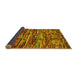 Sideview of Southwestern Yellow Country Rug, con2829yw