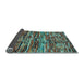 Sideview of Southwestern Light Blue Country Rug, con2829lblu